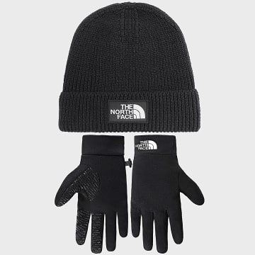 The North Face - Lot Bonnet Et Gants Logo Box Rino Noir